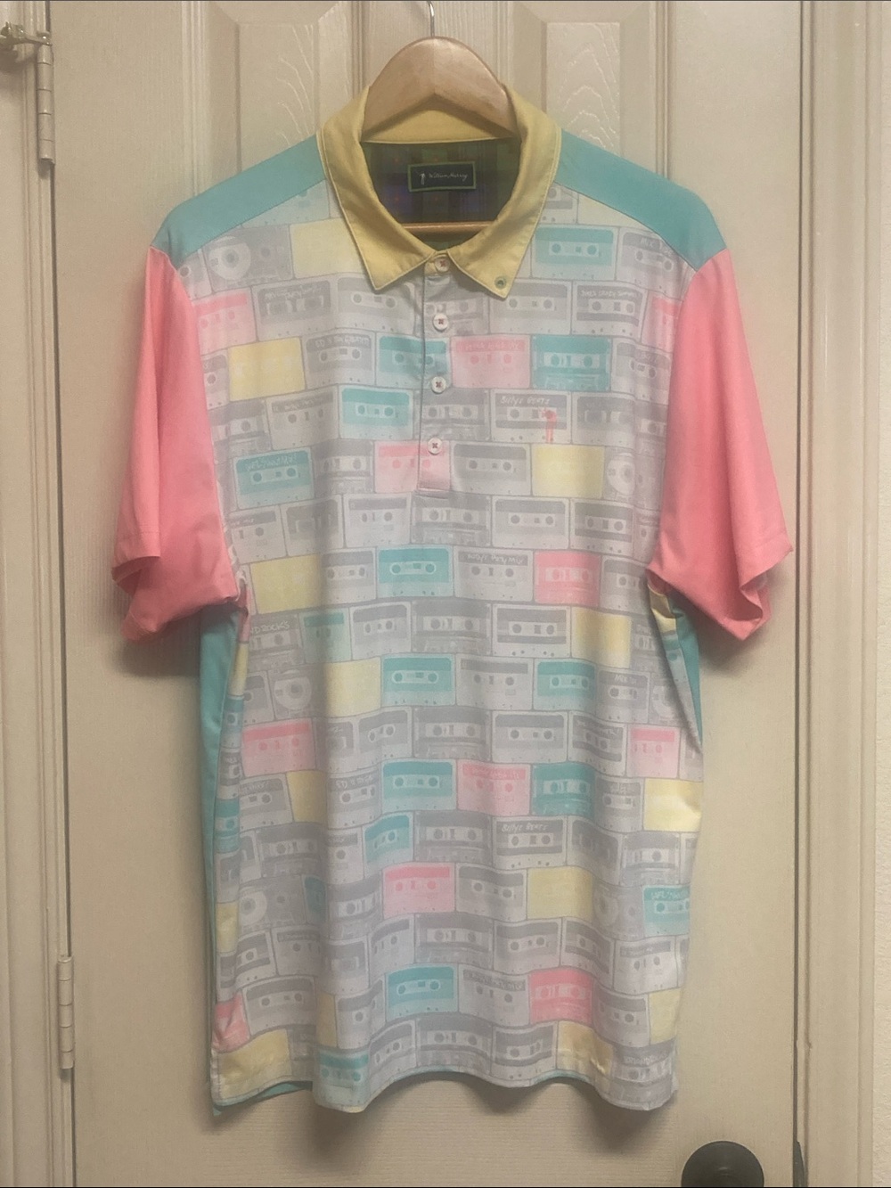 William Murray Golf "Party Mix" Polo Shirt Sz L